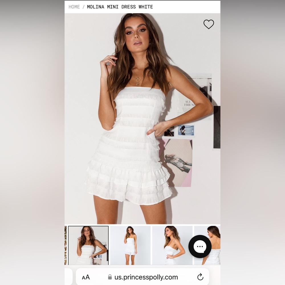 Princess Polly white Molina dress